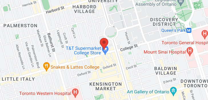 map of 298 COLLEGE ST